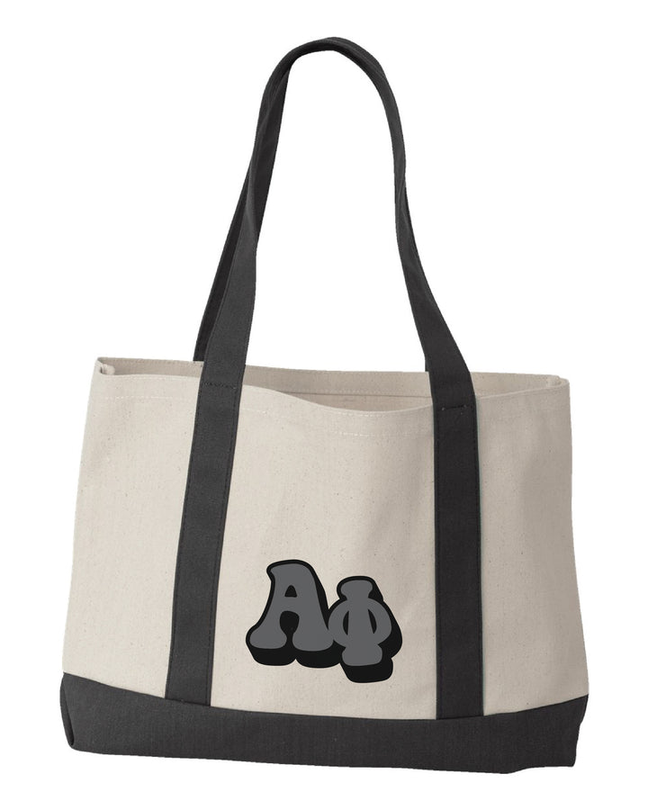 Tone-on-Tone Embroidered Sorority Tote