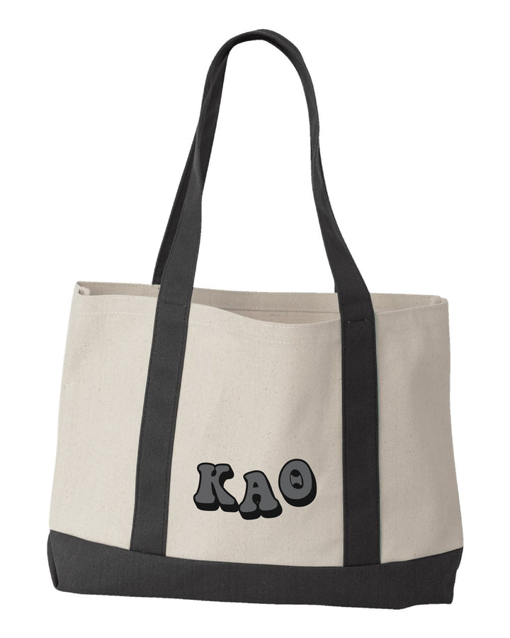 Tone-on-Tone Embroidered Sorority Tote