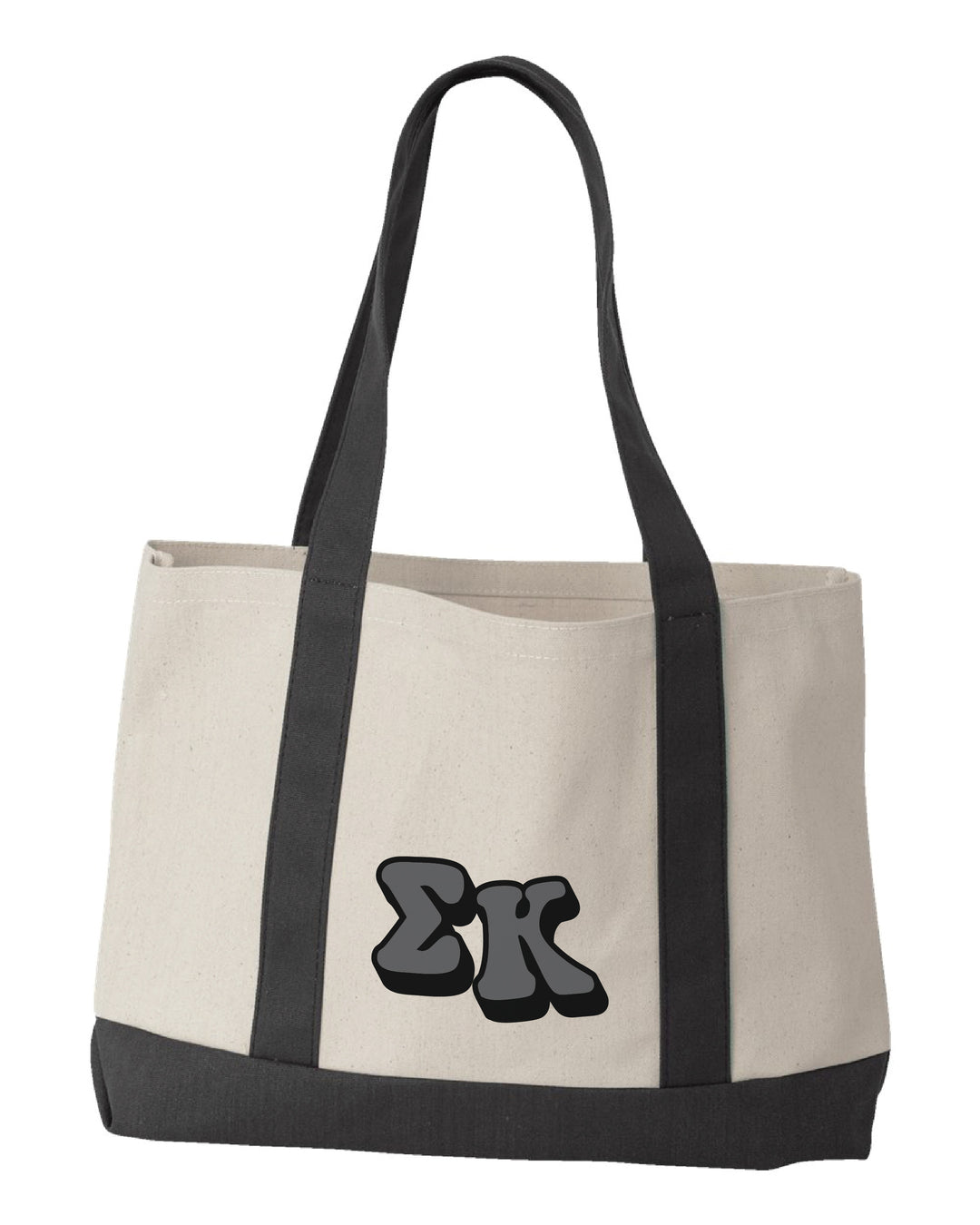 Tone-on-Tone Embroidered Sorority Tote