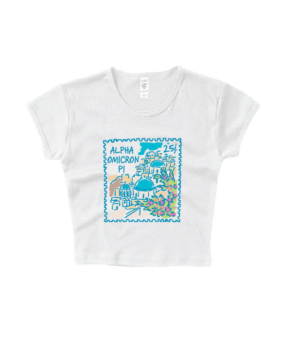 Traveling Stamp Sorority Baby Tee