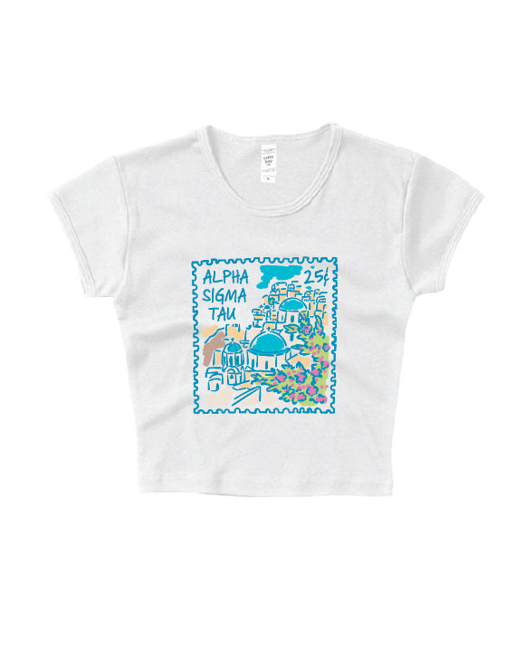 Traveling Stamp Sorority Baby Tee