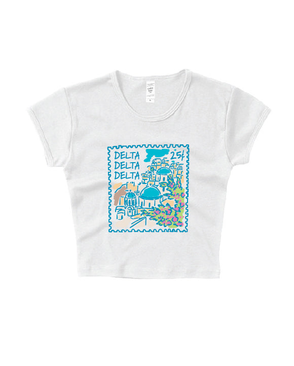 Traveling Stamp Sorority Baby Tee