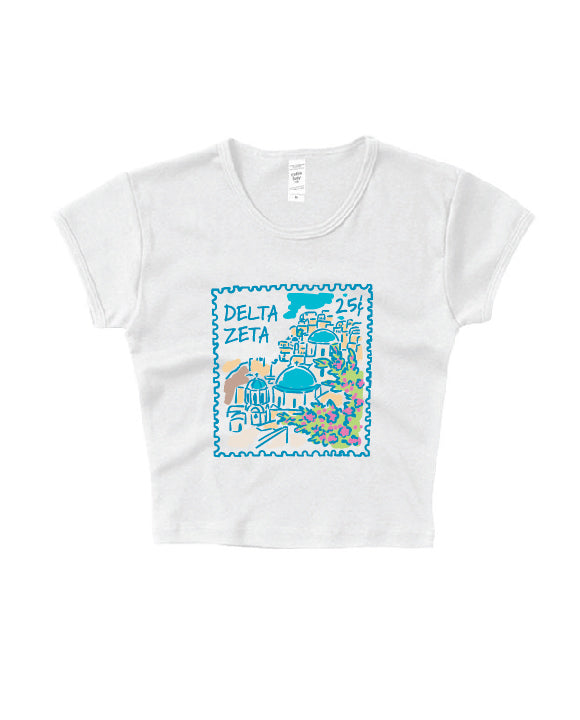 Traveling Stamp Sorority Baby Tee
