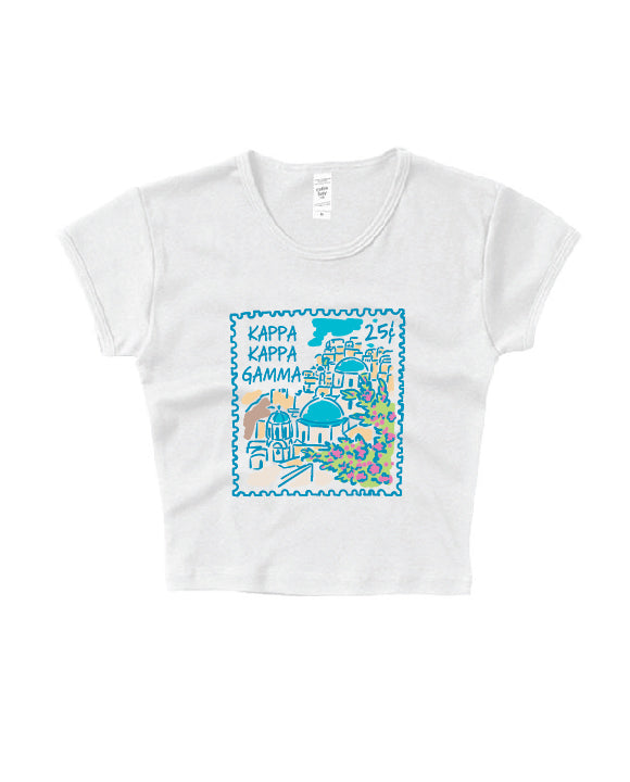 Traveling Stamp Sorority Baby Tee
