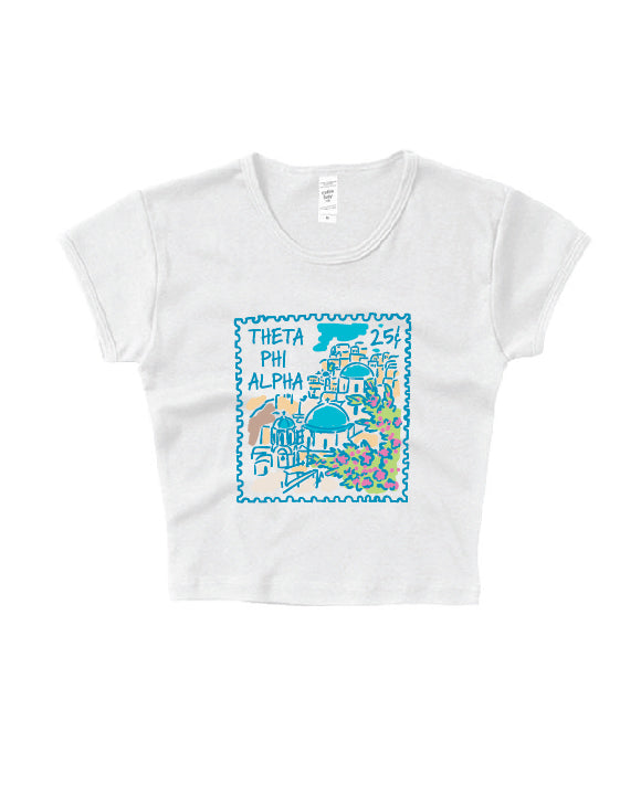 Traveling Stamp Sorority Baby Tee