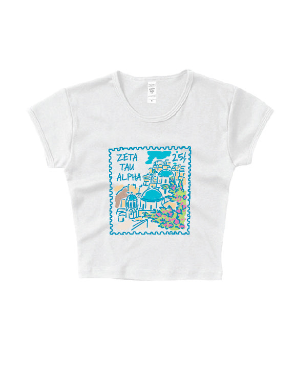 Traveling Stamp Sorority Baby Tee