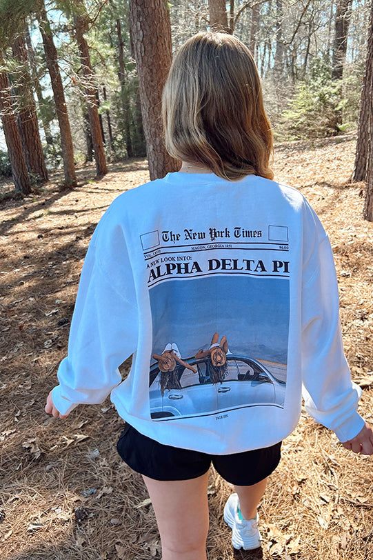 Alpha Delta Pi Newsletter Crewneck