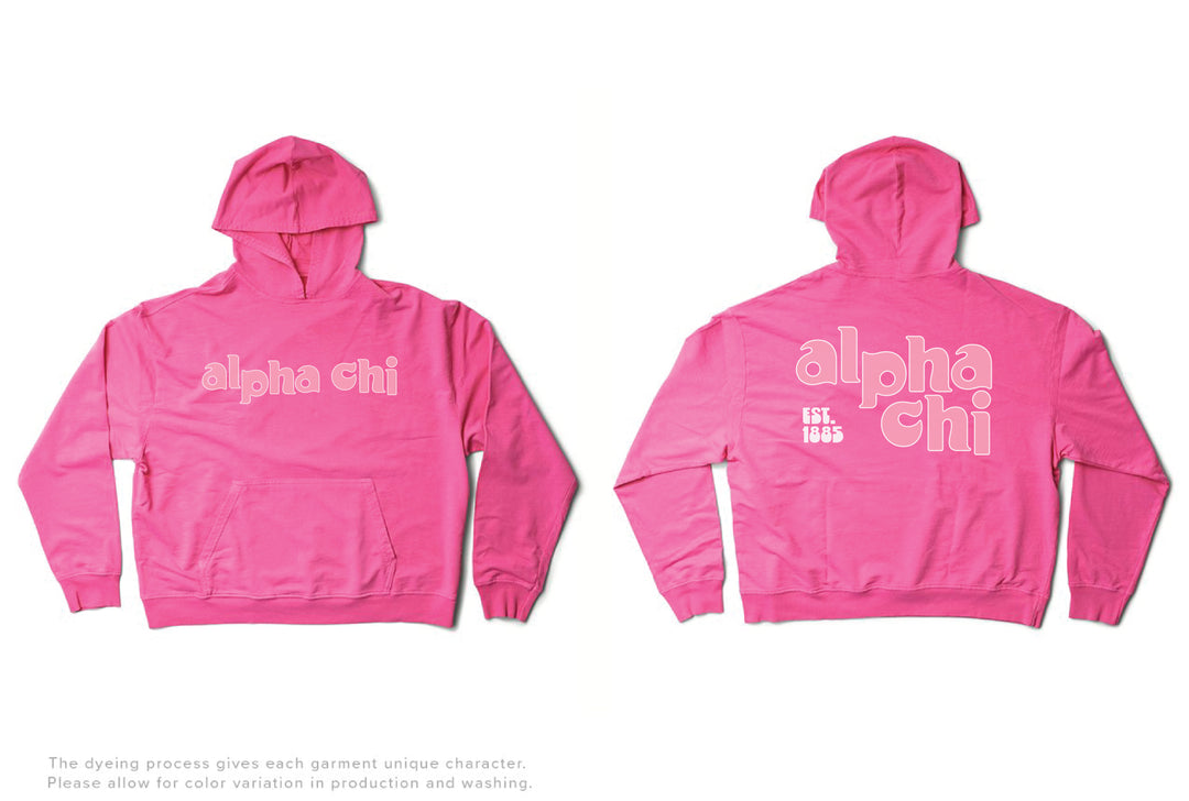 Ultra Pink Groovy Matching Set Lightweight Hoodie