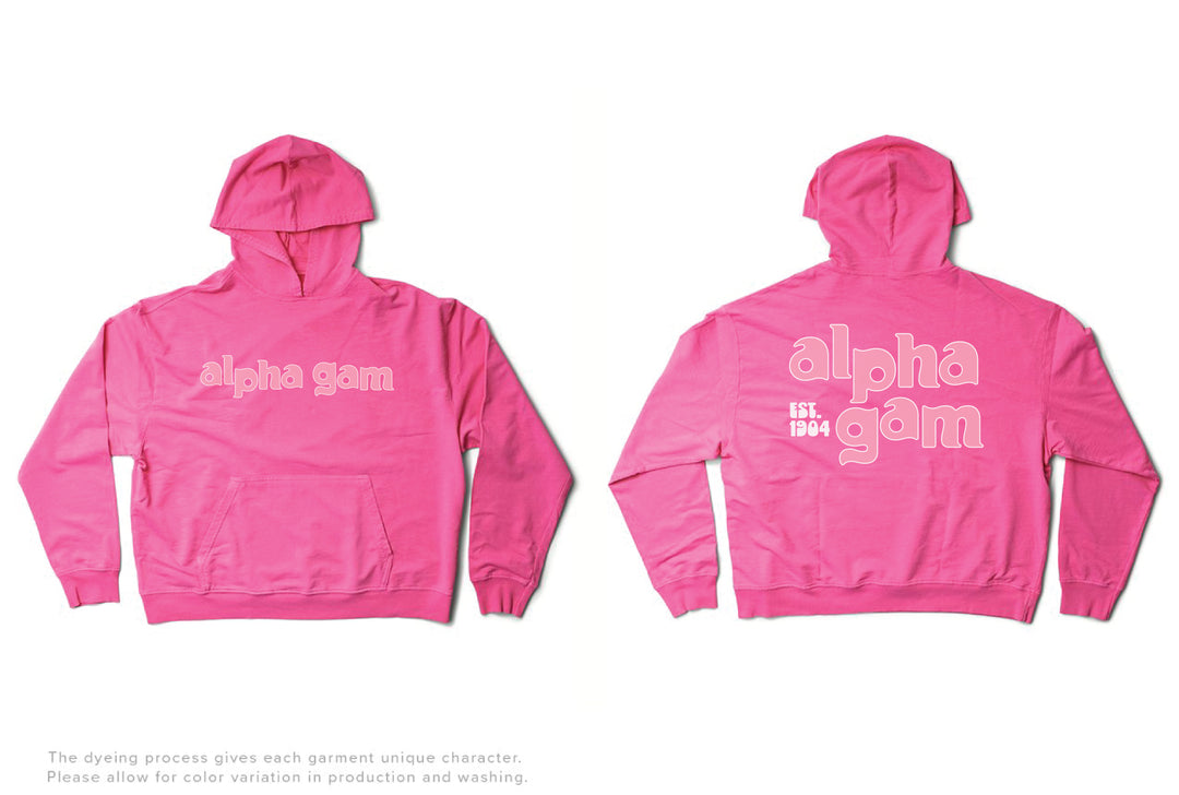 Ultra Pink Groovy Matching Set Lightweight Hoodie