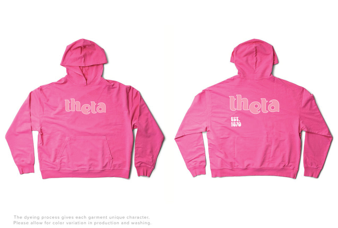 Ultra Pink Groovy Matching Set Lightweight Hoodie