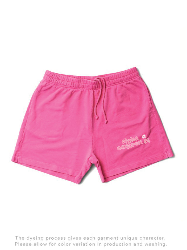 Ultra Pink Groovy Matching Set Shorts