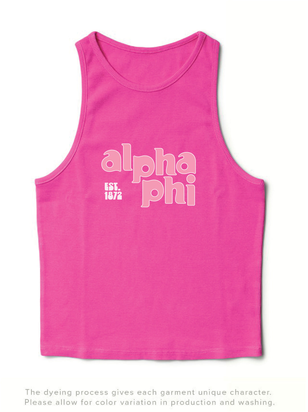 Ultra Pink Groovy Matching Set Tank