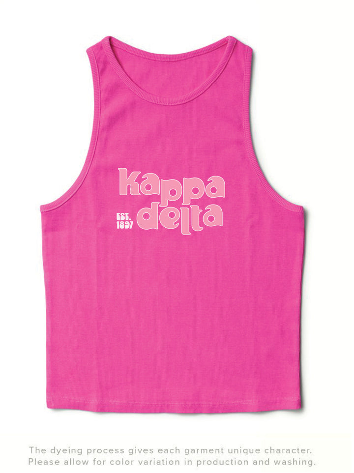 Ultra Pink Groovy Matching Set Tank