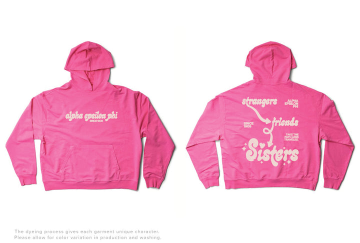 Ultra Pink Strangers to Sisters Matching Set Lightweight Hoodie - 2XL