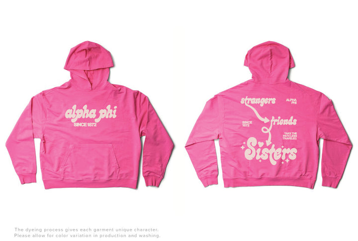 Ultra Pink Strangers to Sisters Matching Set Lightweight Hoodie