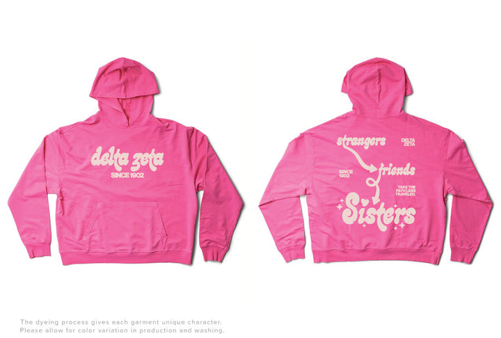 Ultra Pink Strangers to Sisters Matching Set Lightweight Hoodie - 2XL