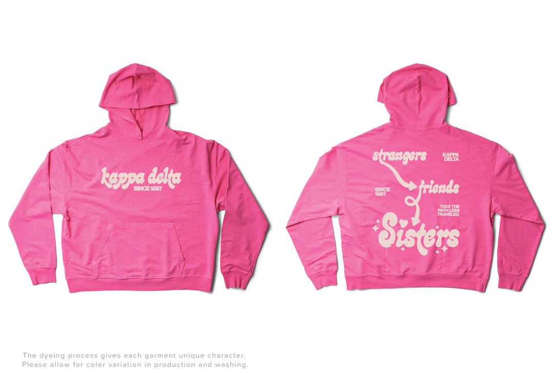 Ultra Pink Strangers to Sisters Matching Set Lightweight Hoodie