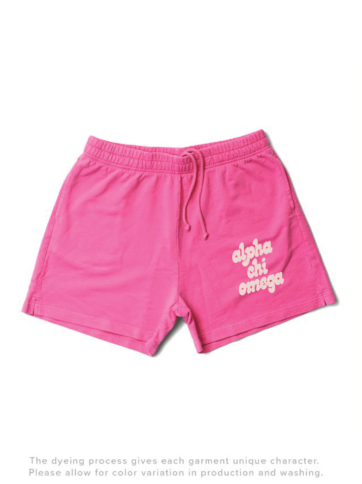 Ultra Pink Strangers to Sisters Matching Set Shorts