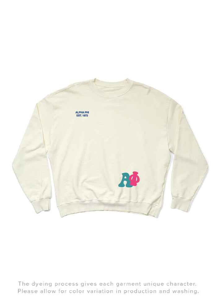 Vanilla Ice Rainbow Matching Set Sorority Light Weight Crewneck