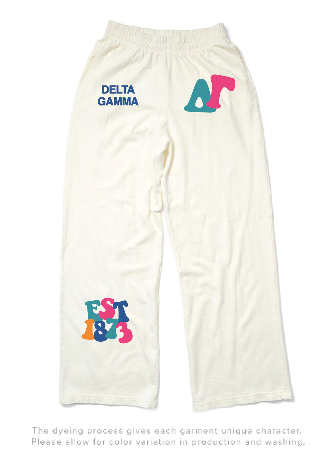 Vanilla Ice Rainbow Matching Set Sorority Light Weight Wide Leg Sweatpants