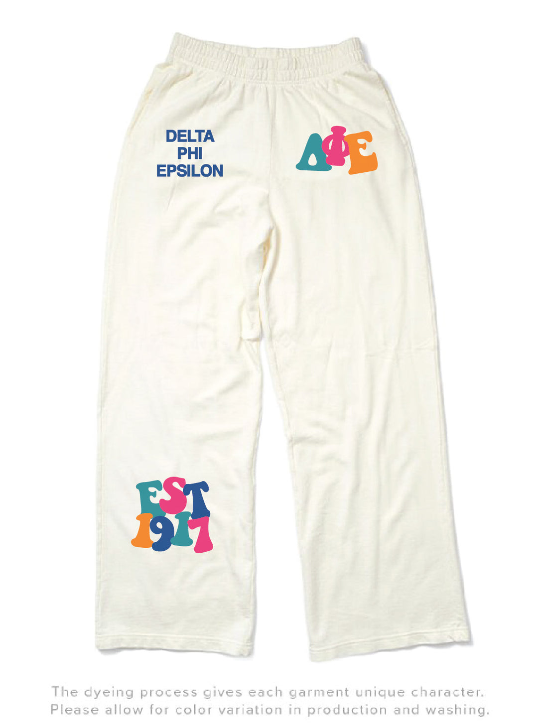 Vanilla Ice Rainbow Matching Set Sorority Light Weight Wide Leg Sweatpants