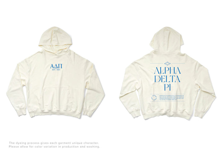 Vanilla Ice Alpha Delta Pi Sisterhood Matching Set Light Weight Hoodie