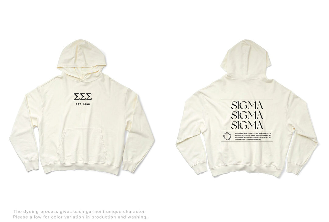 Vanilla Ice Sisterhood Matching Set Light Weight Sorority Hoodie