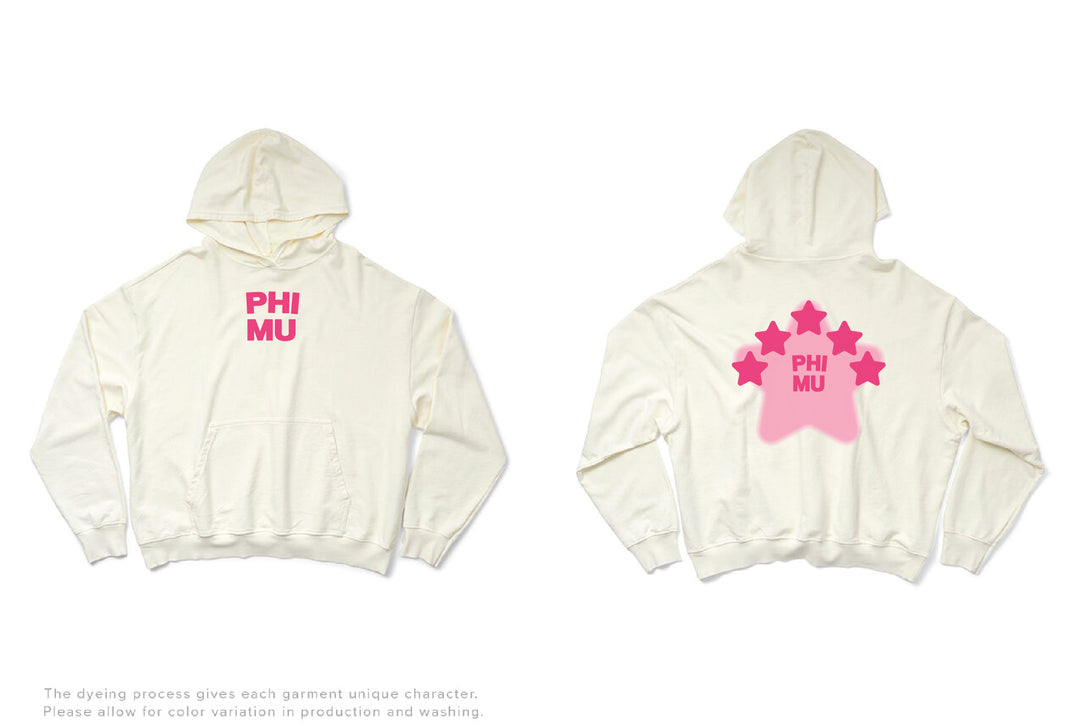 Vanilla Ice Pink Star Matching Set Light Weight Hoodie