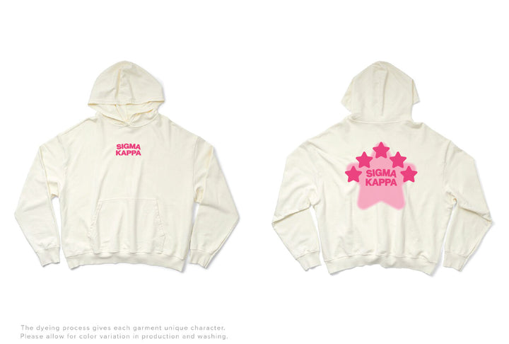 Vanilla Ice Pink Star Matching Set Light Weight Hoodie