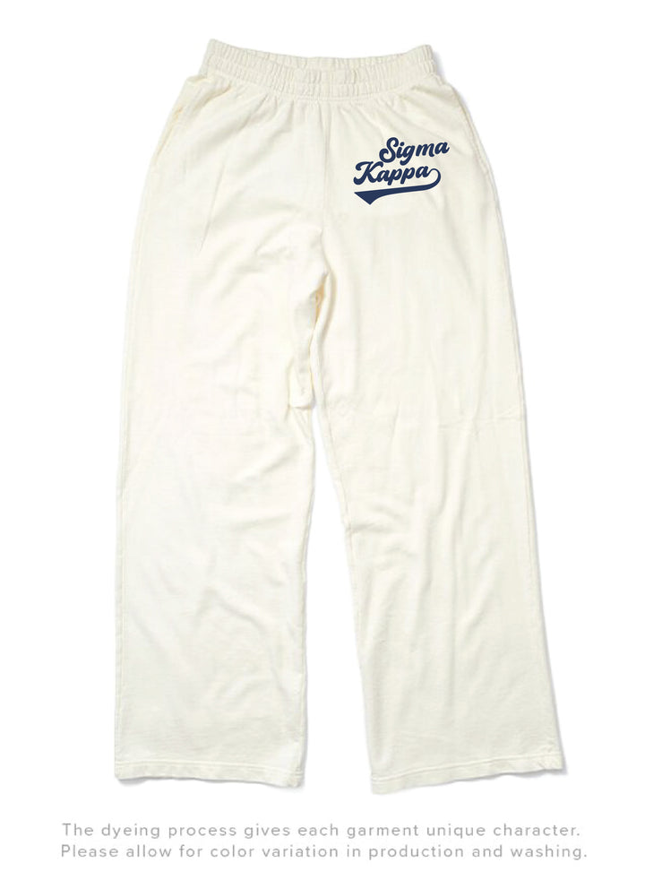 Vanilla Ice Varsity Light Weight Sorority Wide Leg Pants