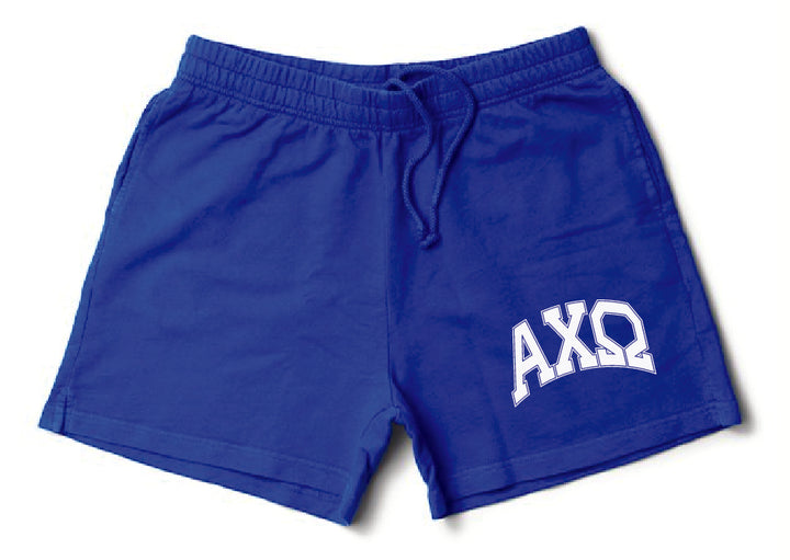 Varsity Blue Greek Matching Set Shorts - 2XL