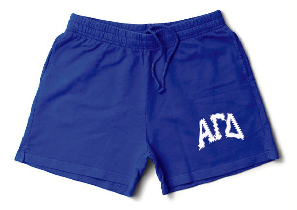 Varsity Blue Greek Matching Set Shorts