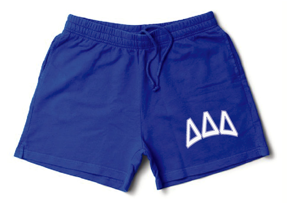 Varsity Blue Greek Matching Set Shorts