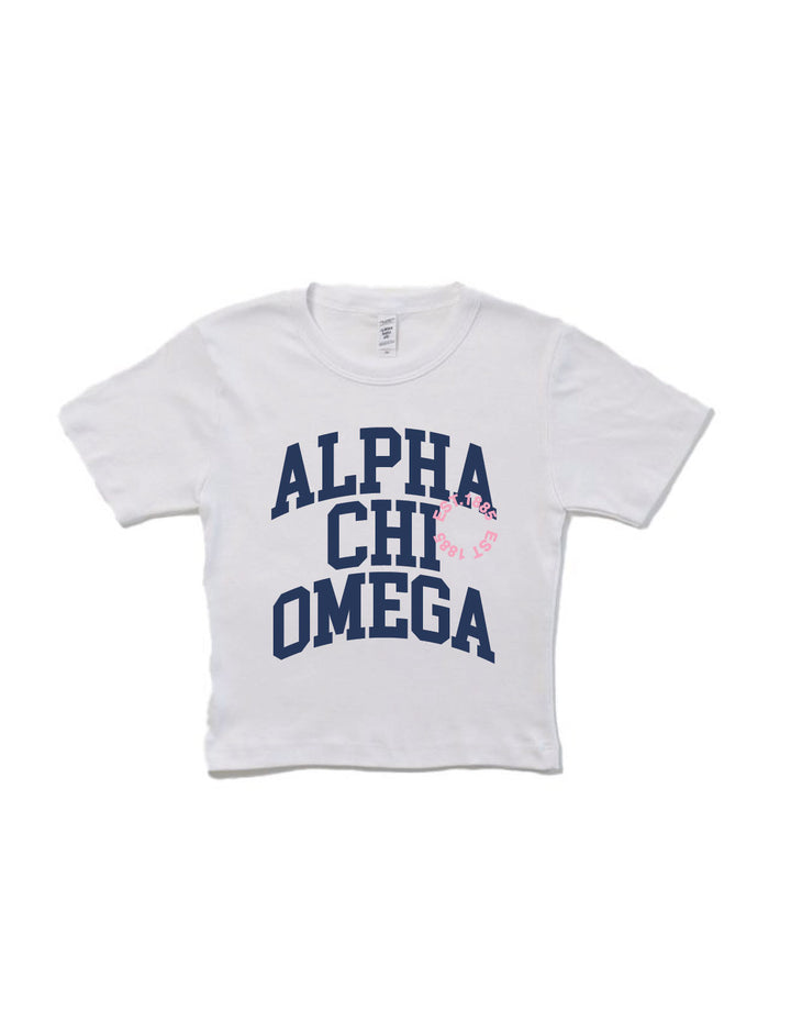 Varsity Sorority Baby Tee