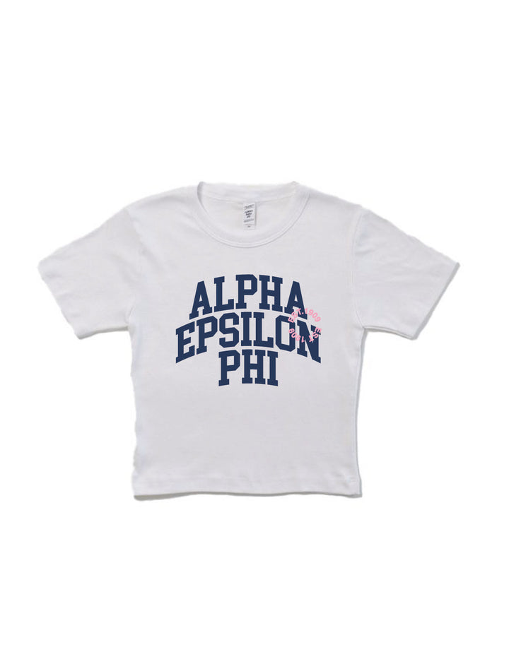 Varsity Sorority Baby Tee