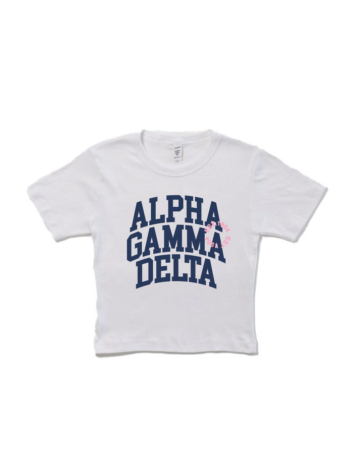 Varsity Sorority Baby Tee