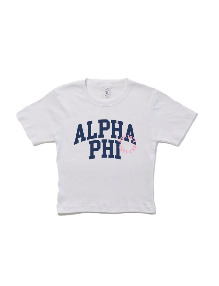 Varsity Sorority Baby Tee