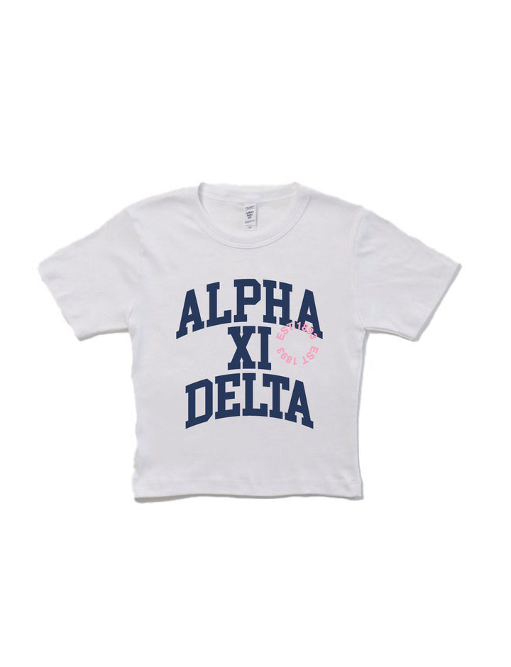 Varsity Sorority Baby Tee