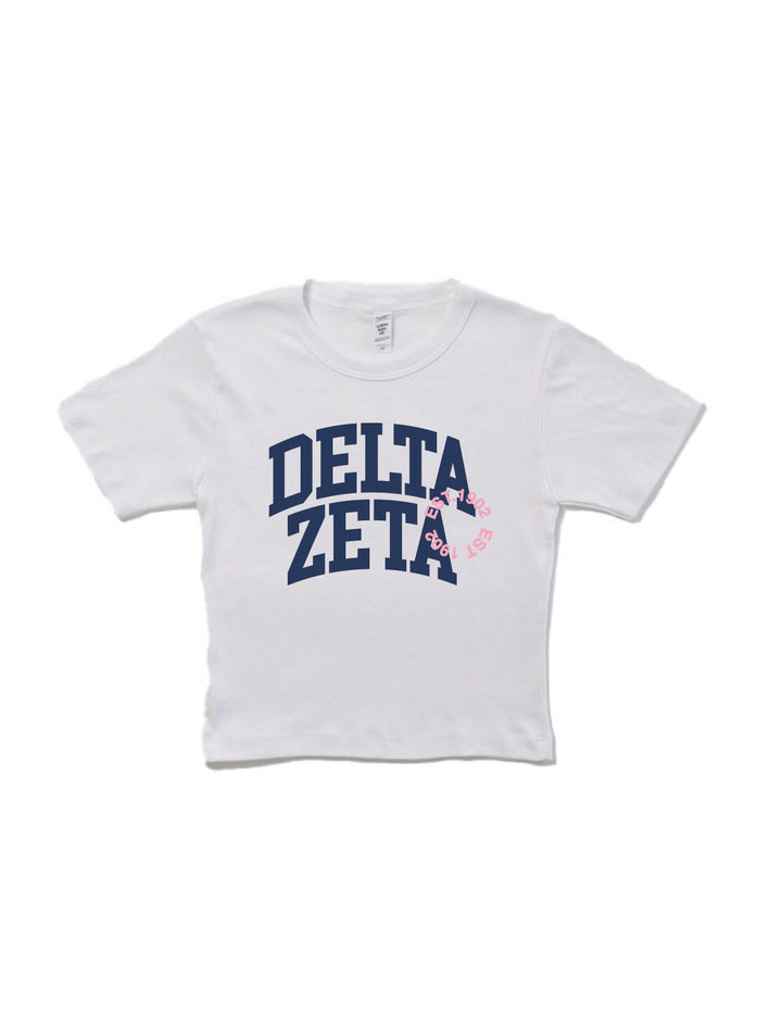 Varsity Sorority Baby Tee