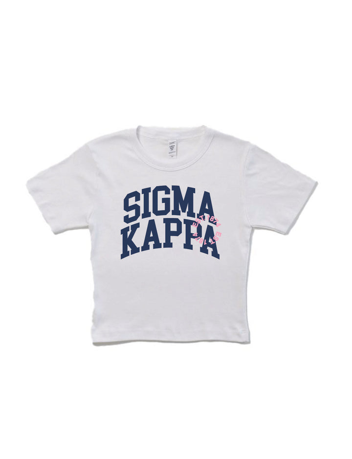 Varsity Sorority Baby Tee