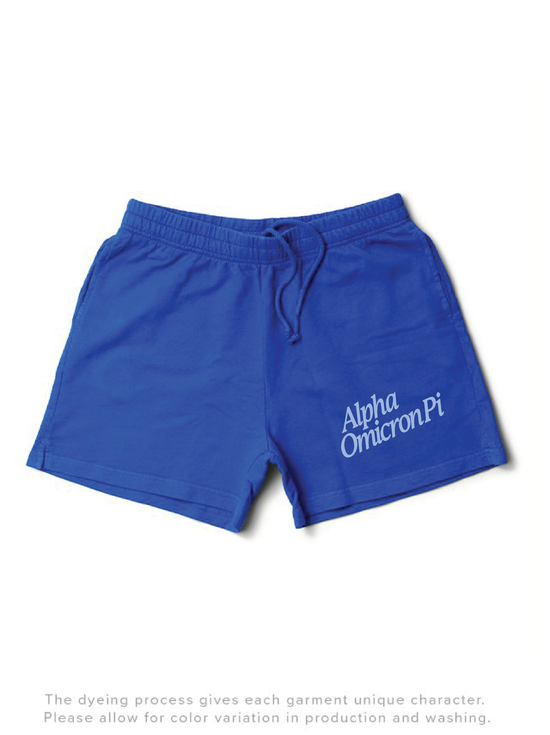 Varsity Blue Slanted Matching Set Shorts - 2XL