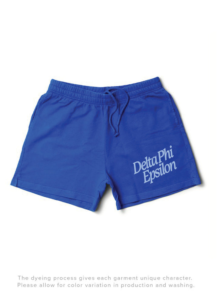 Varsity Blue Slanted Matching Set Shorts - 2XL