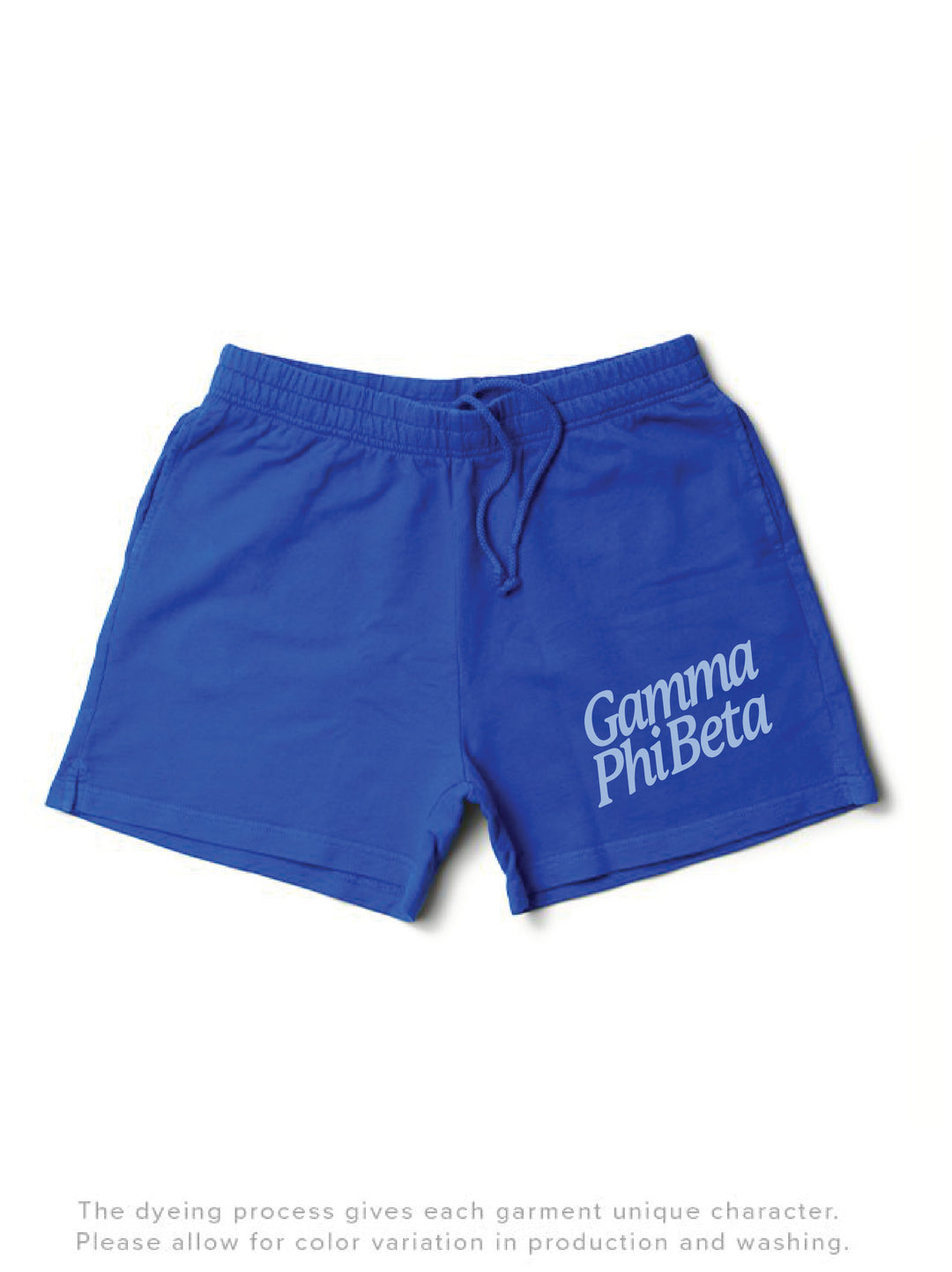 Varsity Blue Slanted Matching Set Shorts - 2XL