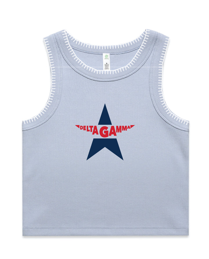 Varsity Star Sorority Stitch Tank