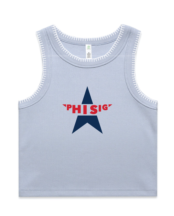Varsity Star Sorority Stitch Tank