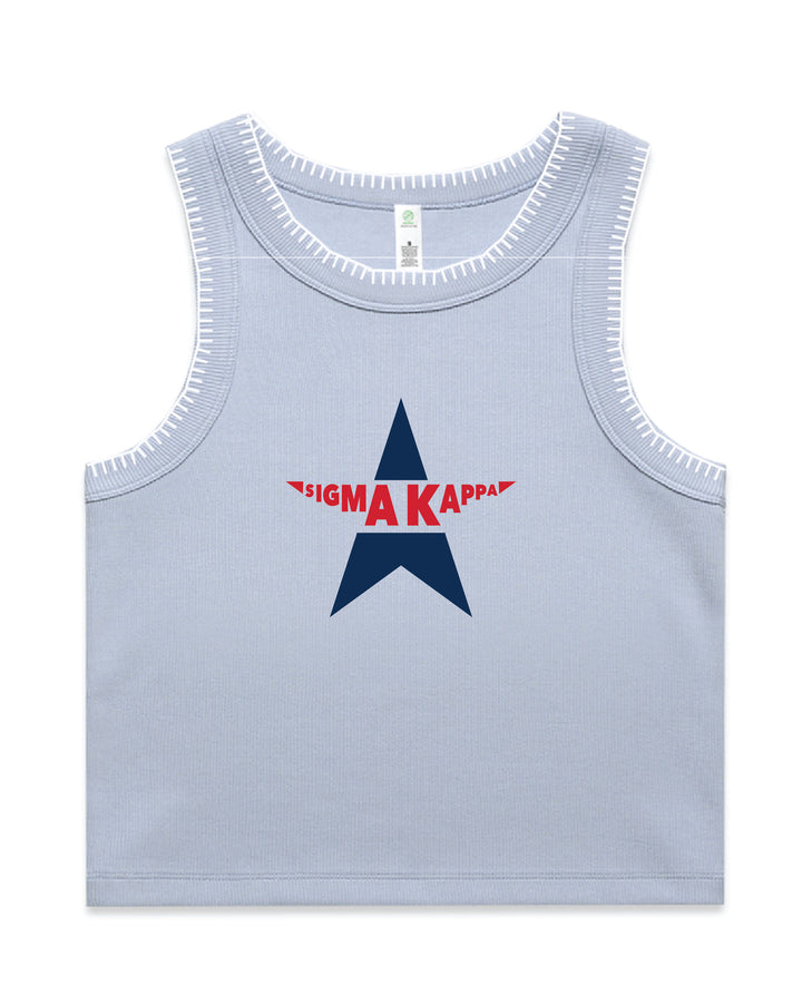 Varsity Star Sorority Stitch Tank