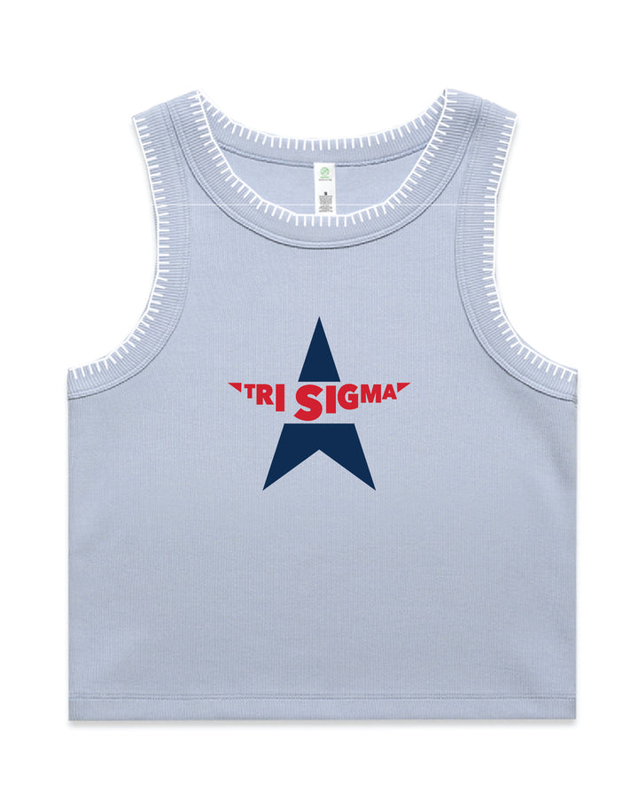 Varsity Star Sorority Stitch Tank