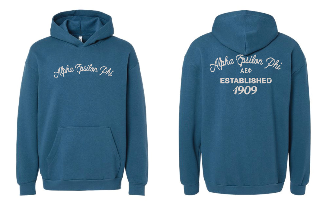 Vintage Blue Sorority Hoodie - 2XL - 3XL