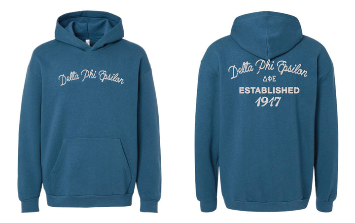 Vintage Blue Sorority Hoodie - 2XL - 3XL
