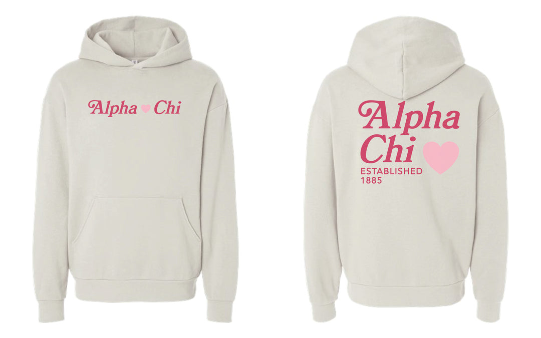 Heart Sorority Ivory Hoodie